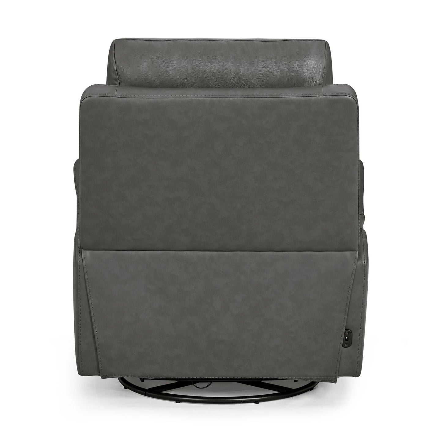 Rowland Charcoal Triple Power Recliner W/ Swivel