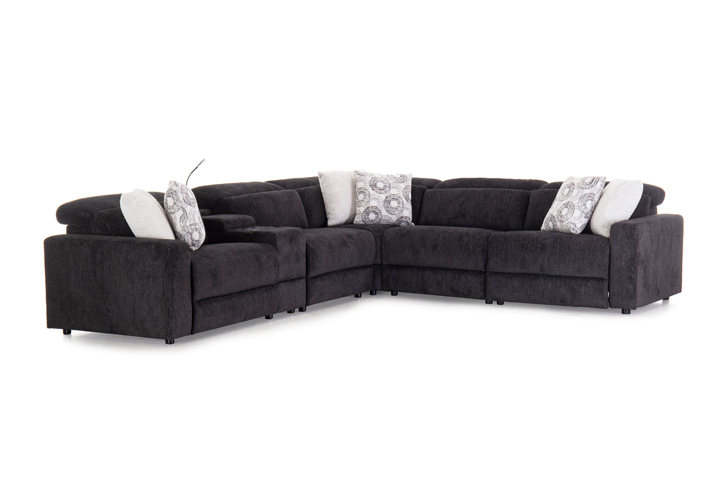 1032 Power Black Sectional
