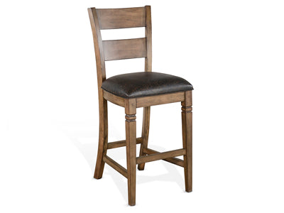 1429BU 30"H Ladderback Barstool Cushion Seat