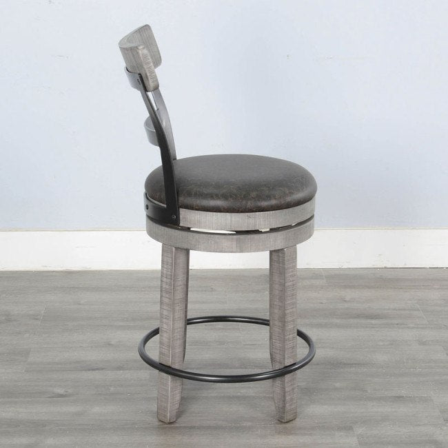 Alpine Gray 24"H or 30"H Swivel Barstool Cushion Seat