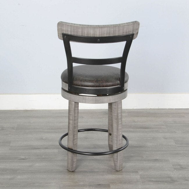 Alpine Gray 24"H or 30"H Swivel Barstool Cushion Seat