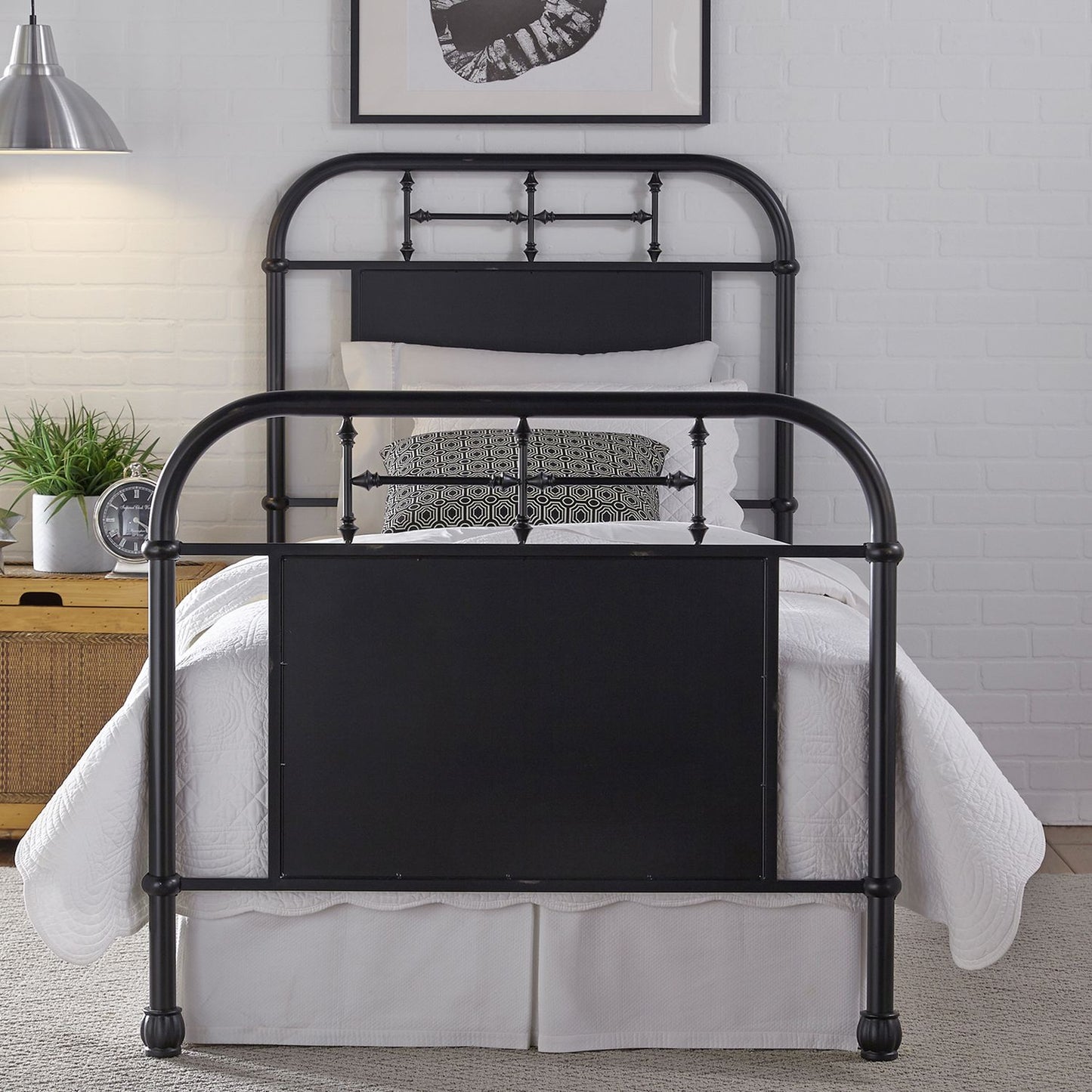 Vintage Seriers Metal Bed Black Or Headboard Only With Nightstand
