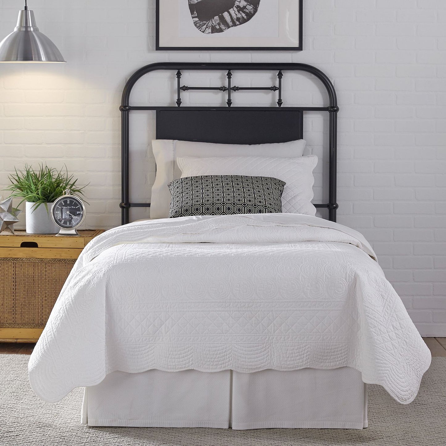 Vintage Seriers Metal Bed Black Or Headboard Only With Nightstand