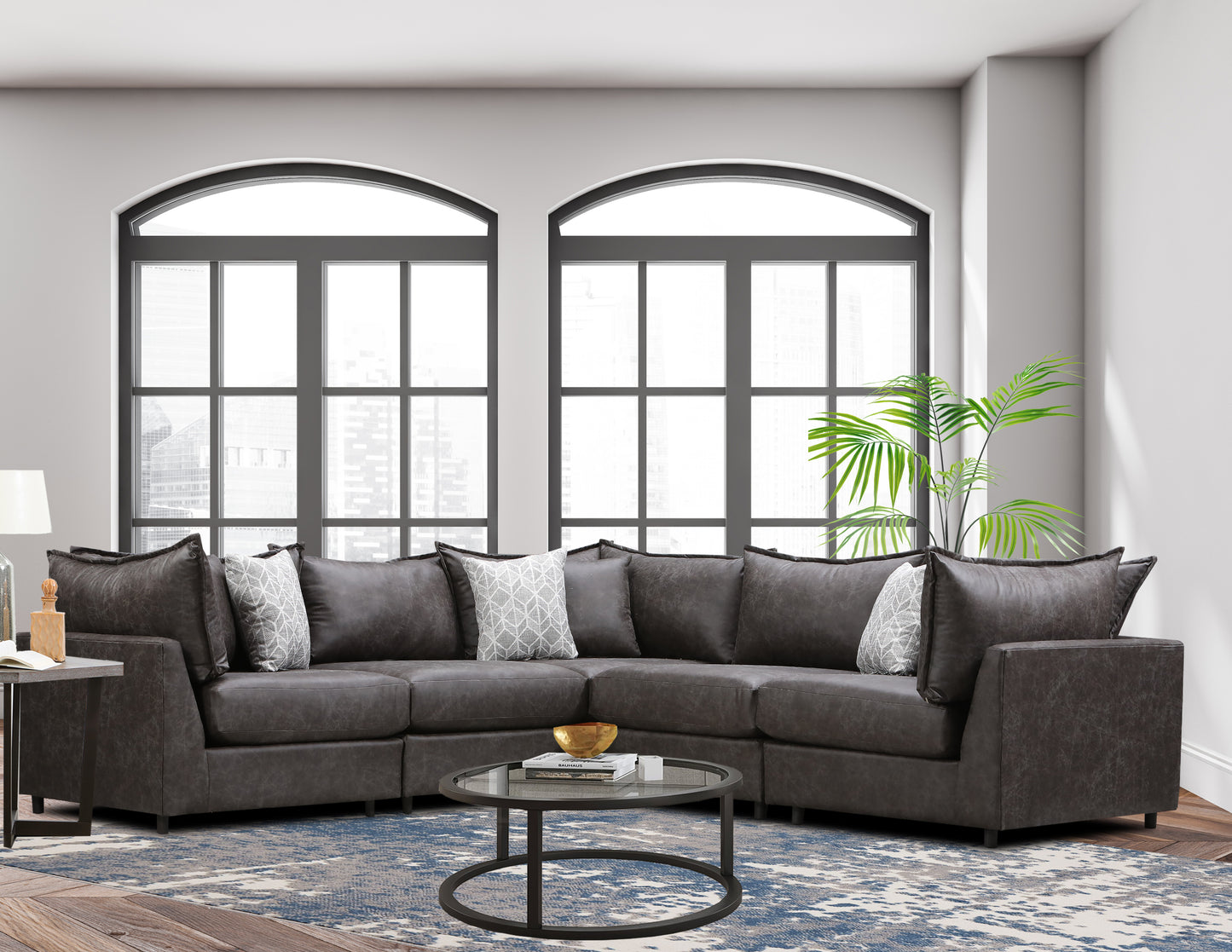 2000 Gun Smoke 5pc Sectional