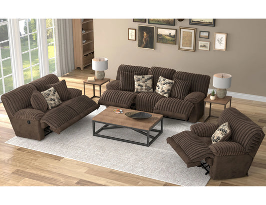 Hollifield Reclining Sofa-Loveseat & Reclining Chair