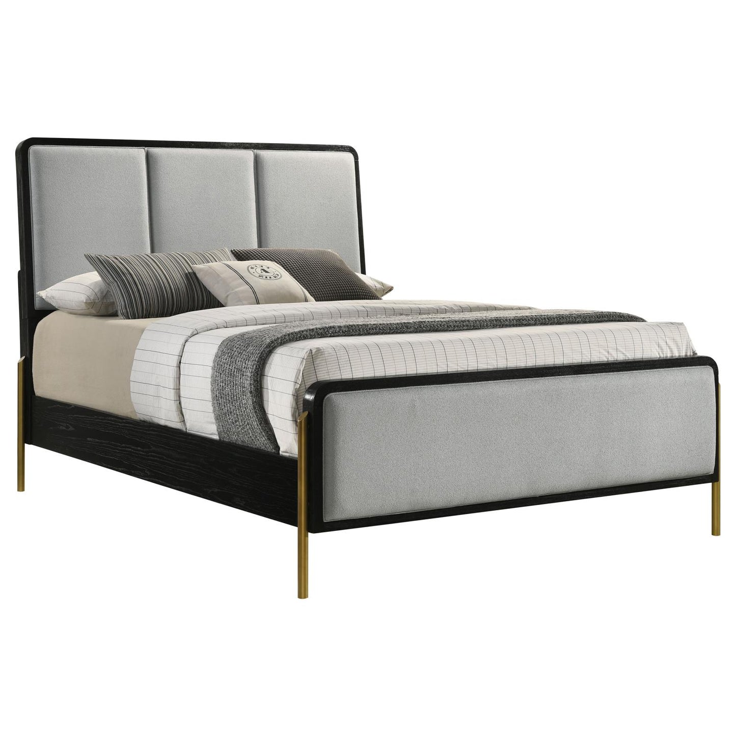 Arini Bed, Dresser, Round Mirror, Chest & Nightstands