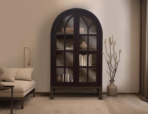 Wine Arched Bookcase