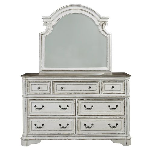 Magnolia Manor Upholstered bed, Dresser, Chest & Nightstands