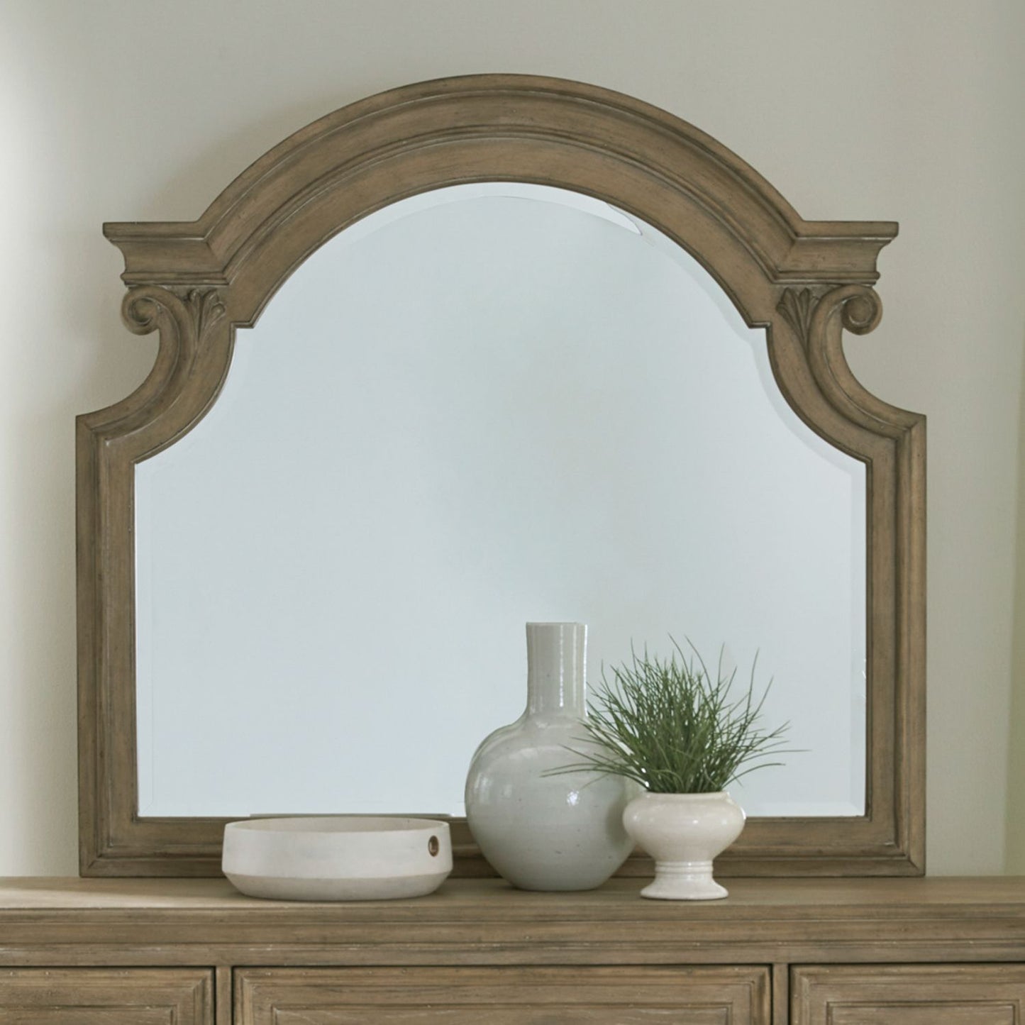 Magnolia Manor Panel Bed, Dresser, Mirror, Chest & Nightstands