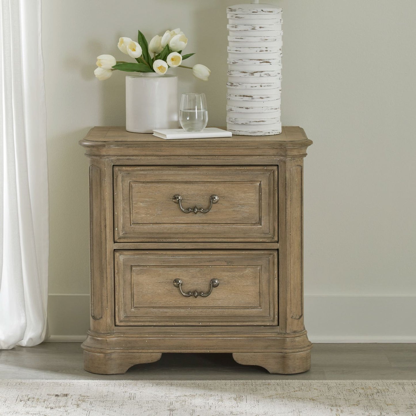 Magnolia Manor Panel Bed, Dresser, Mirror, Chest & Nightstands