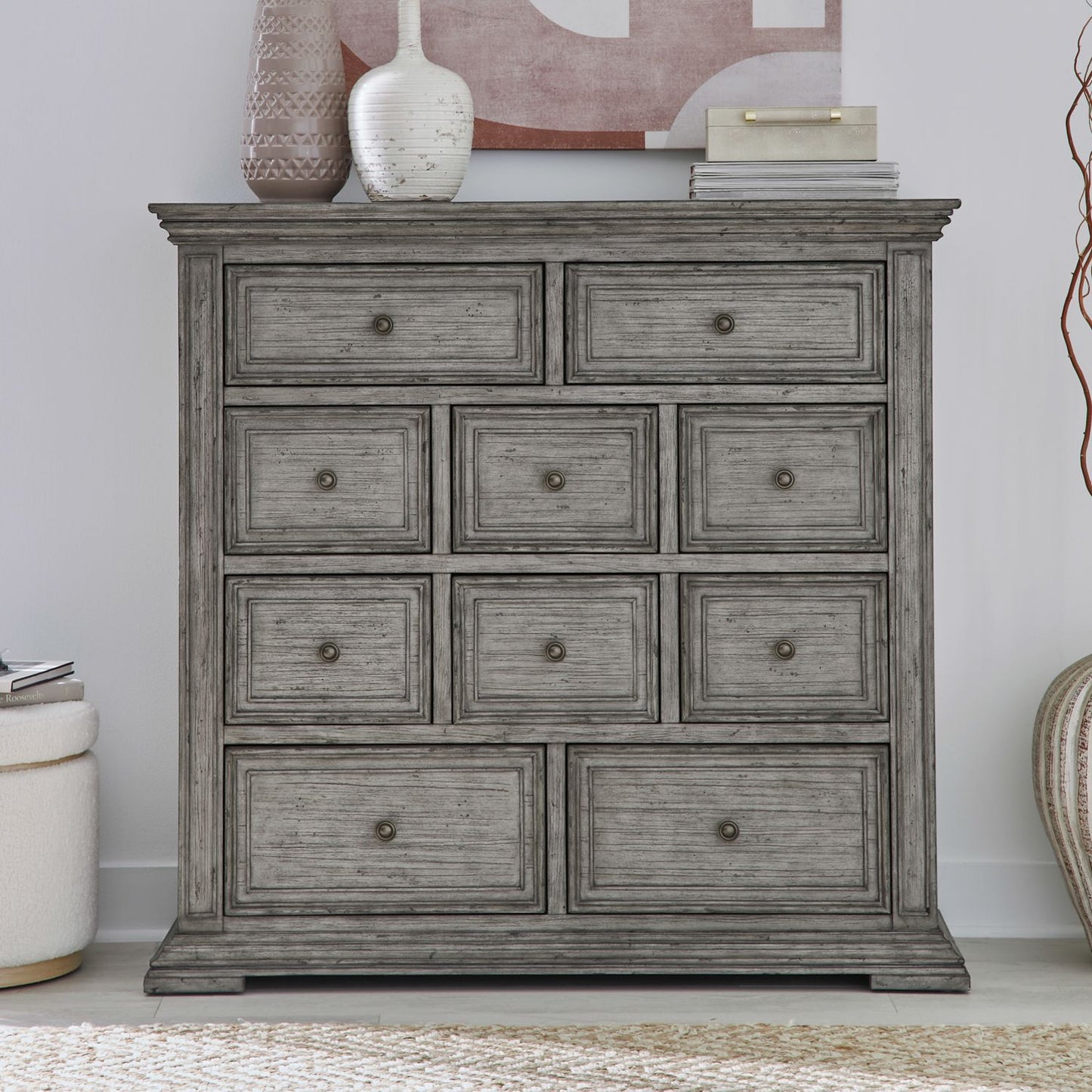 Big Valley Gray Bed, Dresser & Mirror, Chest, Night Stand More