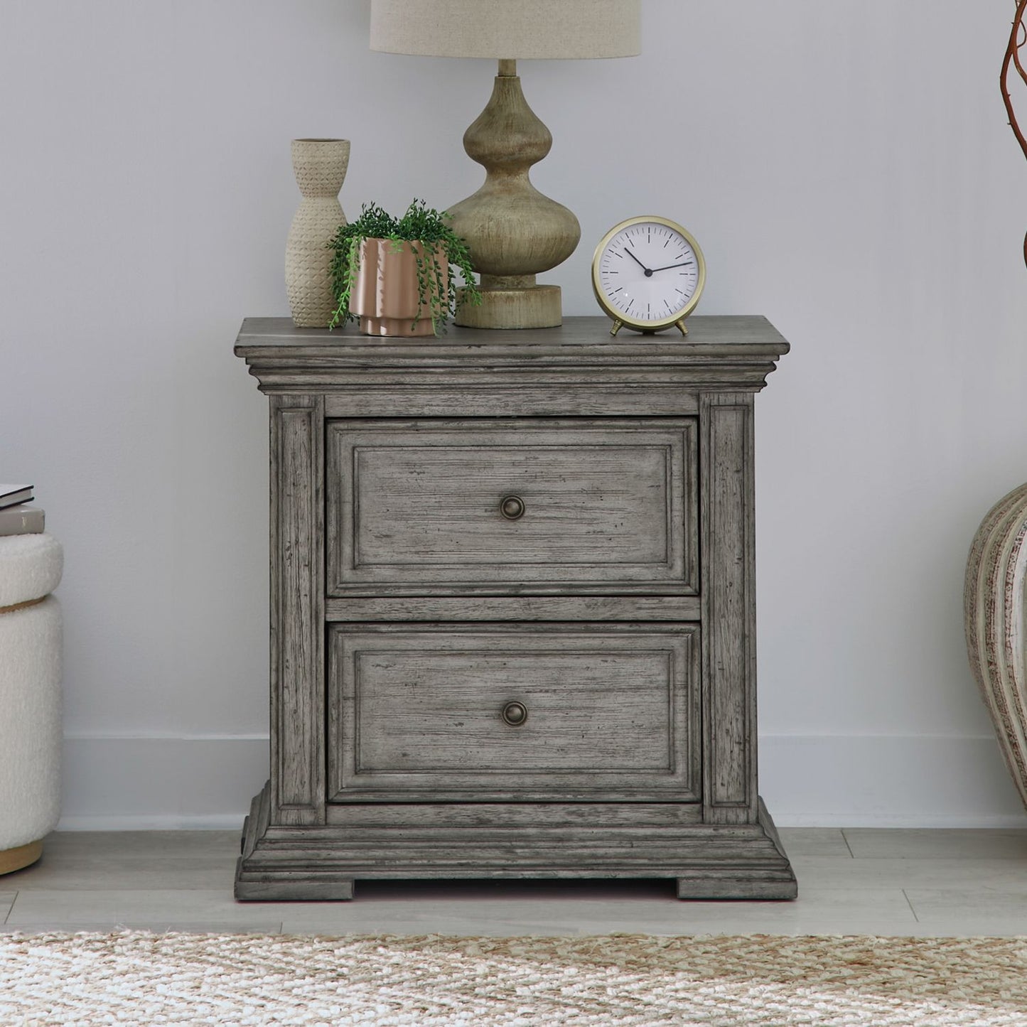 Big Valley Gray Bed, Dresser & Mirror, Chest, Night Stand More