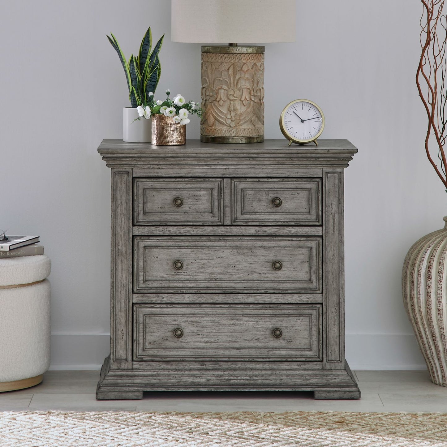 Big Valley Gray Bed, Dresser & Mirror, Chest, Night Stand More