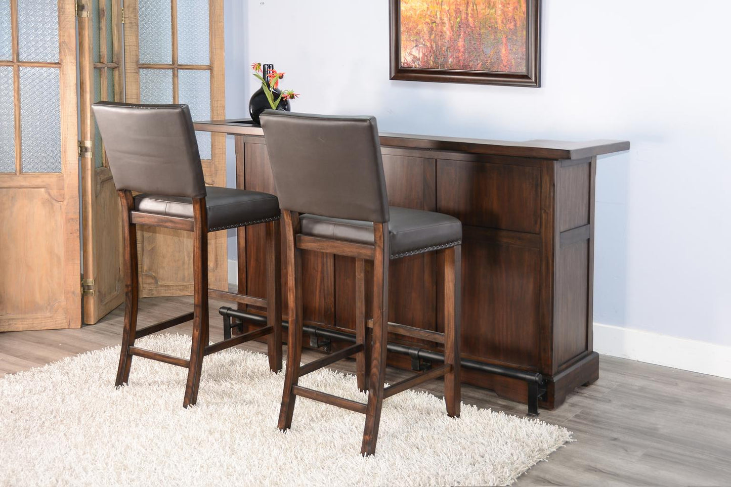 30"H Barstool, Cushion Seat (BROWN)