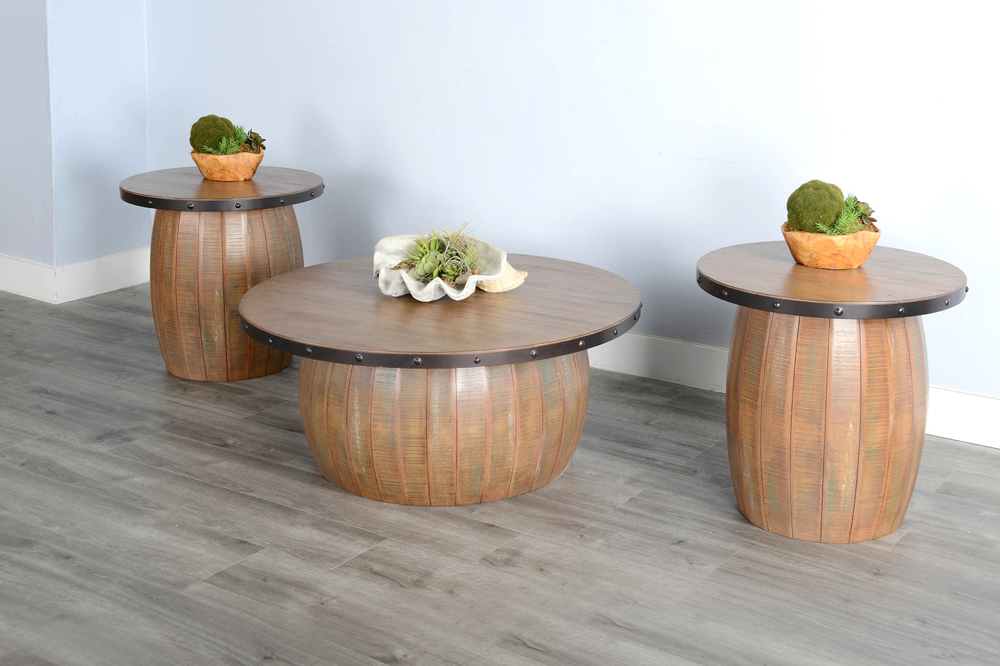 Solid Wood Coffee Table & End Tables