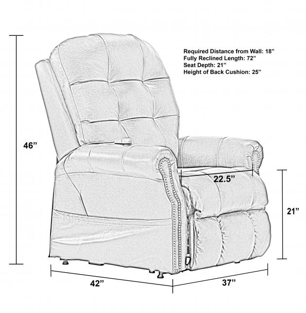 Madison Power Lift Lay Flat Recliner with Heat & Massage