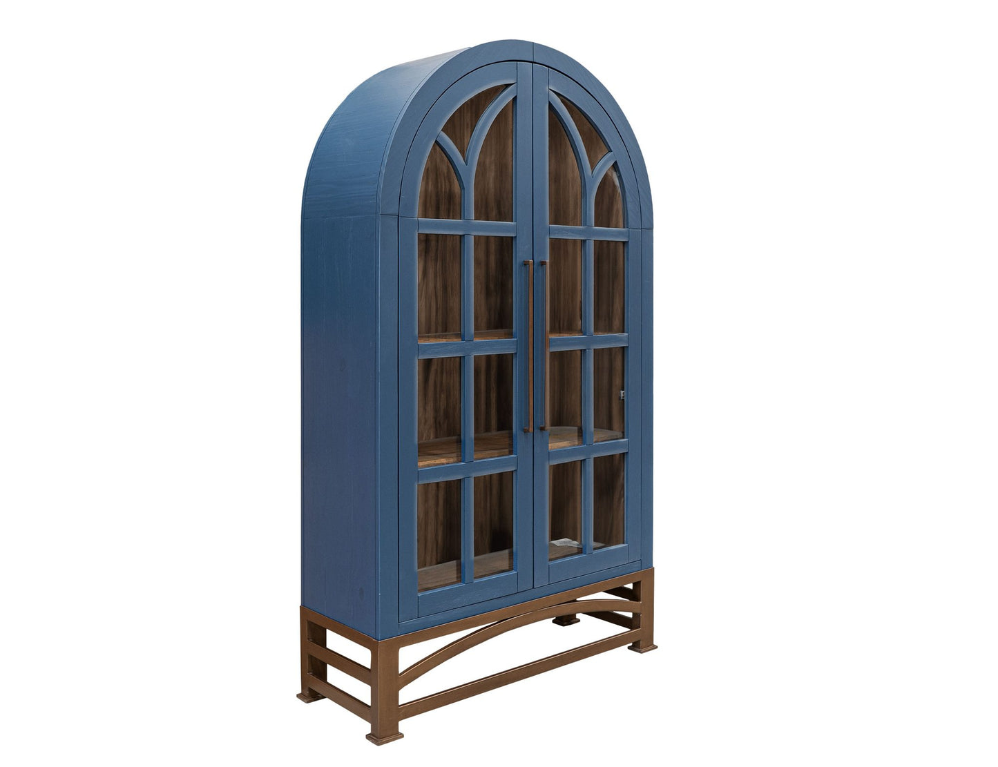 Blue Arched Cabinet