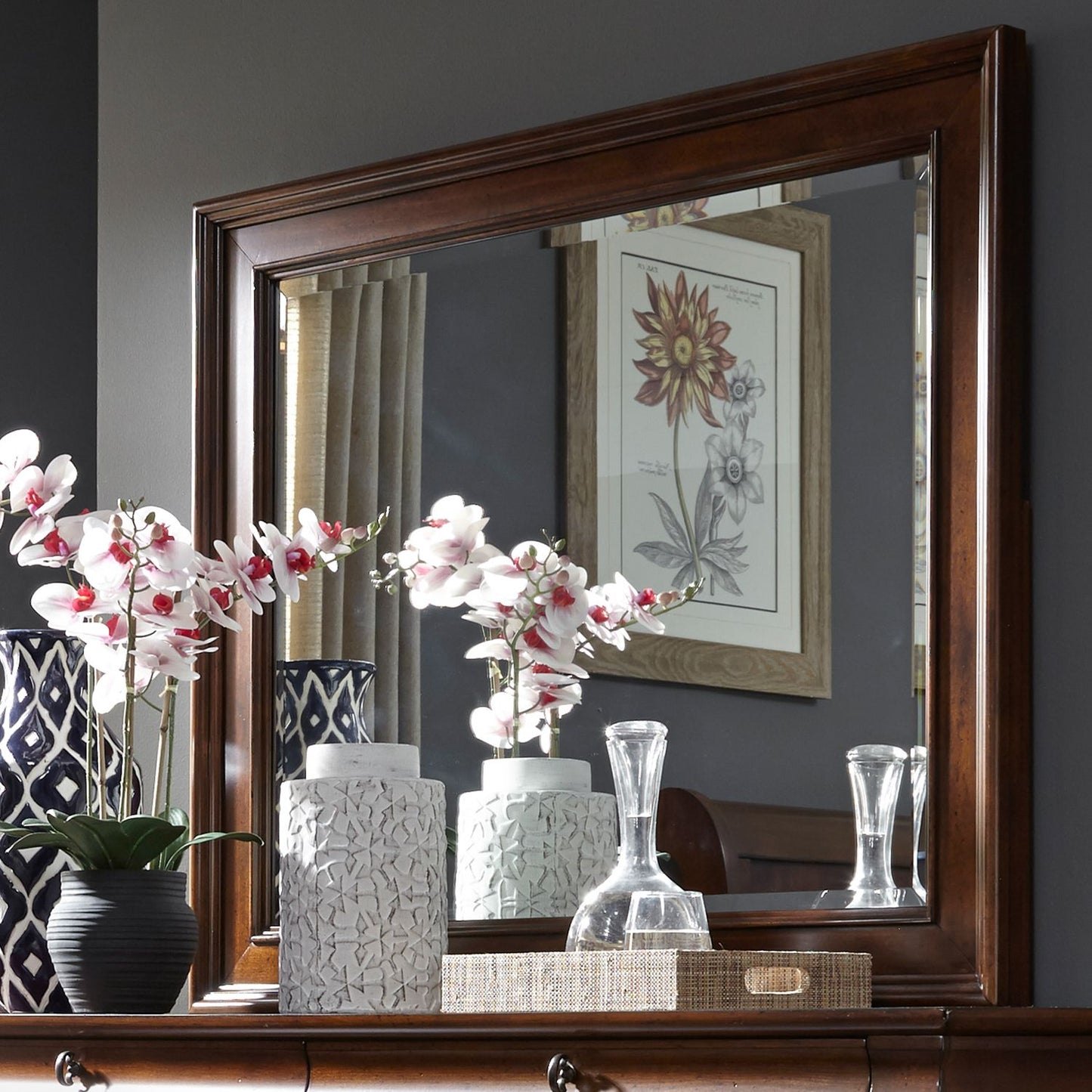 Rustic Traditions Sleigh Bed, Dresser, Mirror, Chest & Nightstands