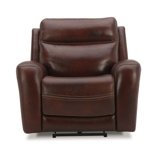 Blair Cognac Leather Dual Power Recliner