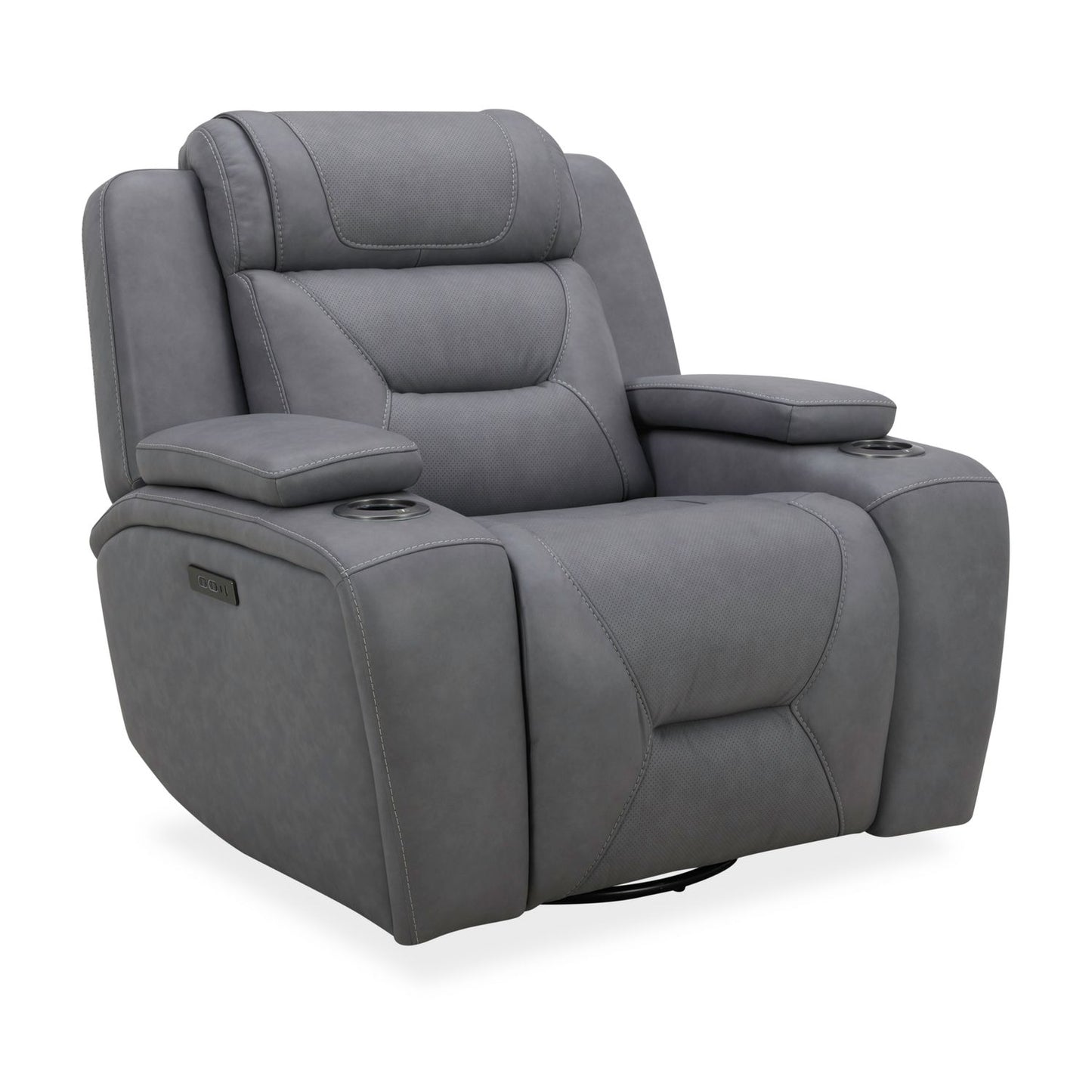 Chapman Dual Power Leather Recliner