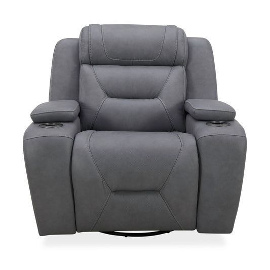 Chapman Dual Power Leather Recliner