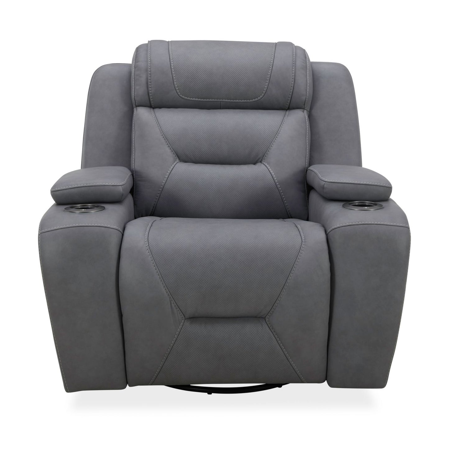 Chapman Dual Power Leather Recliner