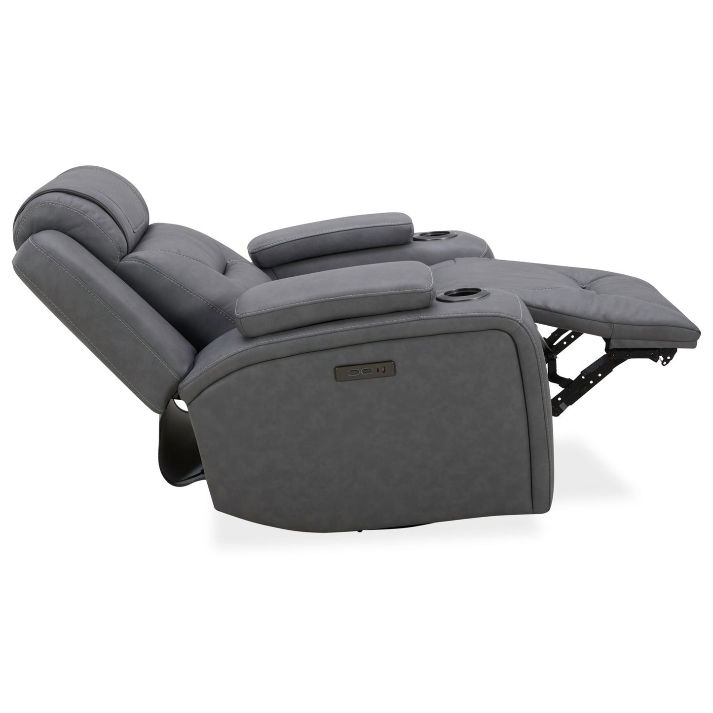 Chapman Dual Power Leather Recliner