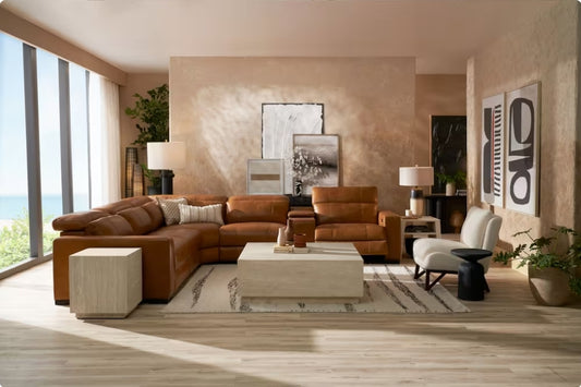 8932 6pc Power reclining sectional