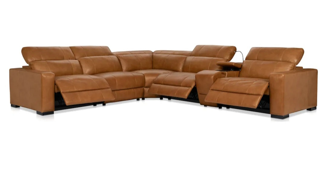 8932 6pc Power reclining sectional