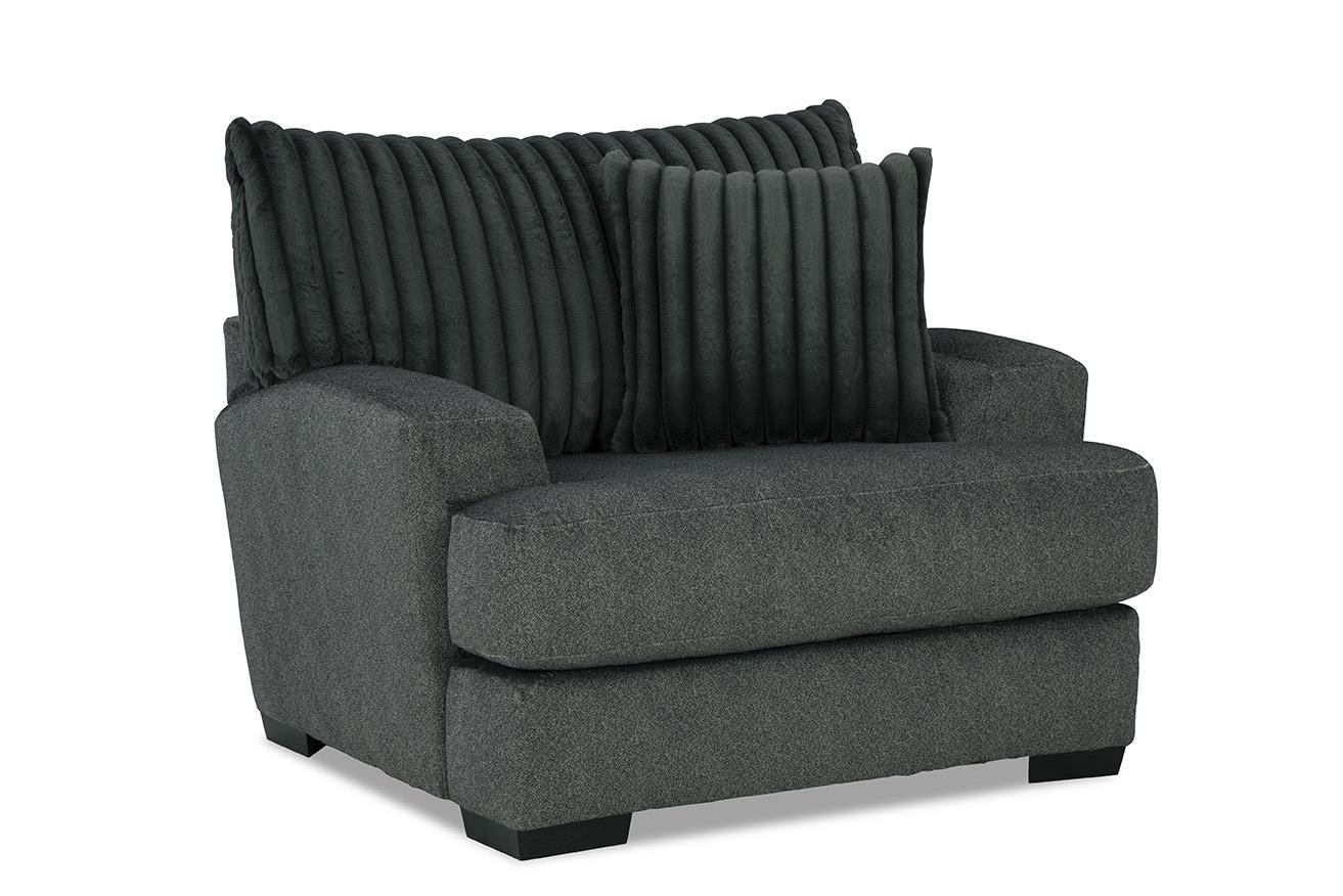 Tweed Gunmetal Sofa, Loveseat & Chair