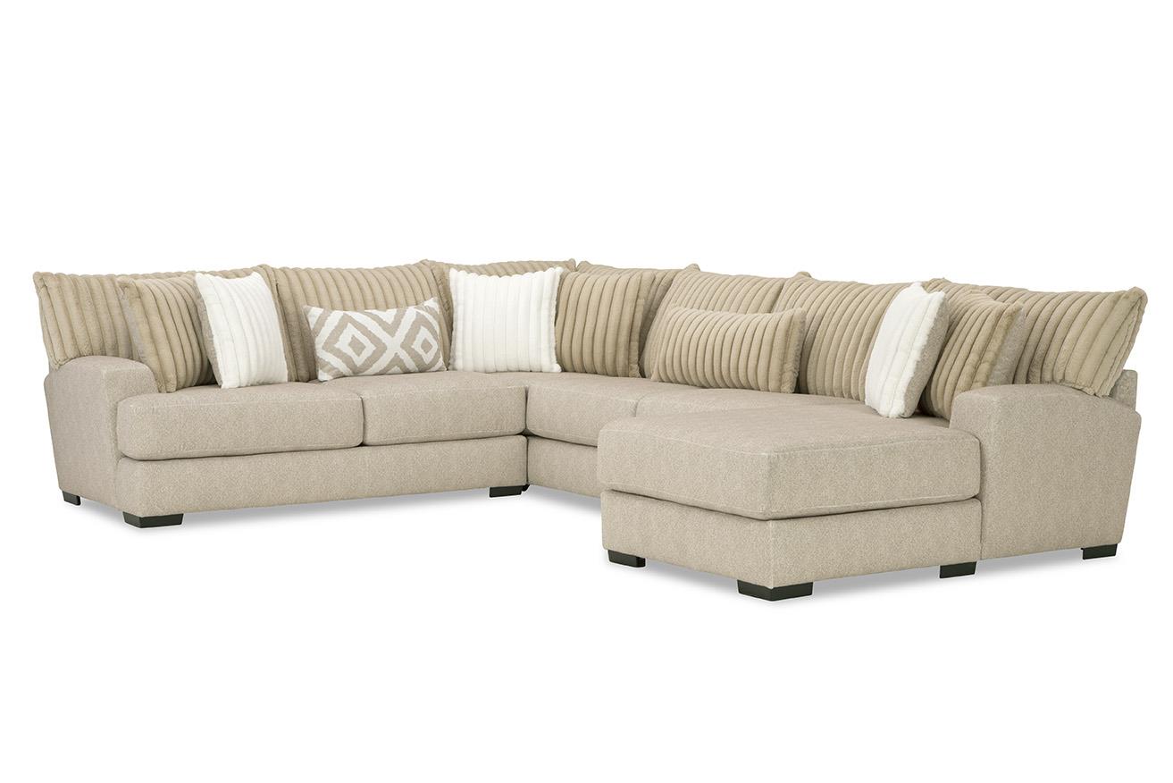 Tweed Toast 3pc Sectional