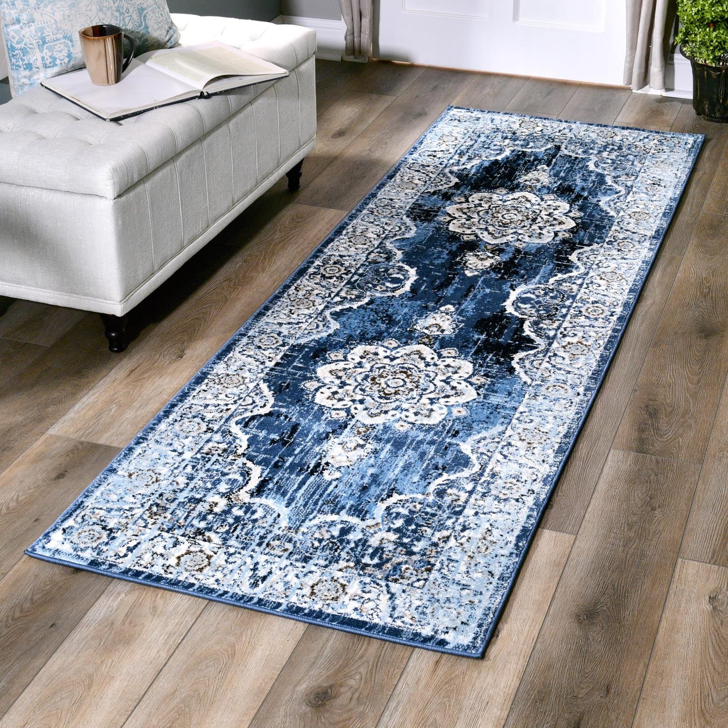 ANATOLIA RUG COLLECTION (AH04) (Blue and beige)