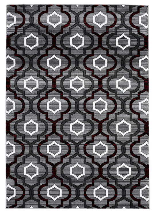 ANATOLIA RUG COLLECTION (AH10) (Grey & Red)
