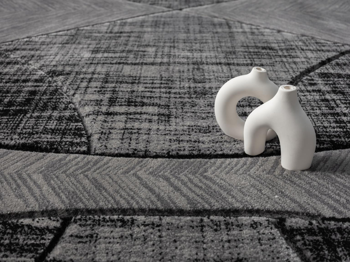 ALEXIA RUG COLLECTION (AX09) GRAY ON GRAY