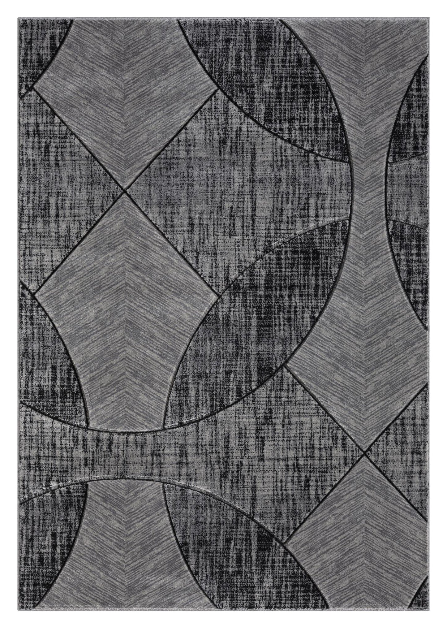 ALEXIA RUG COLLECTION (AX09) GRAY ON GRAY