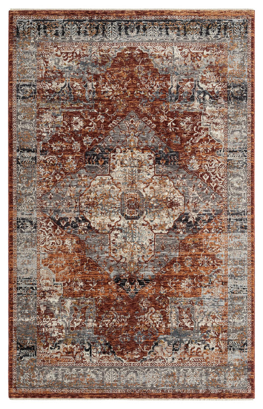AMELIA RUG COLLECTION (AM01) (Colors: Charcoal, Rust and Peach)