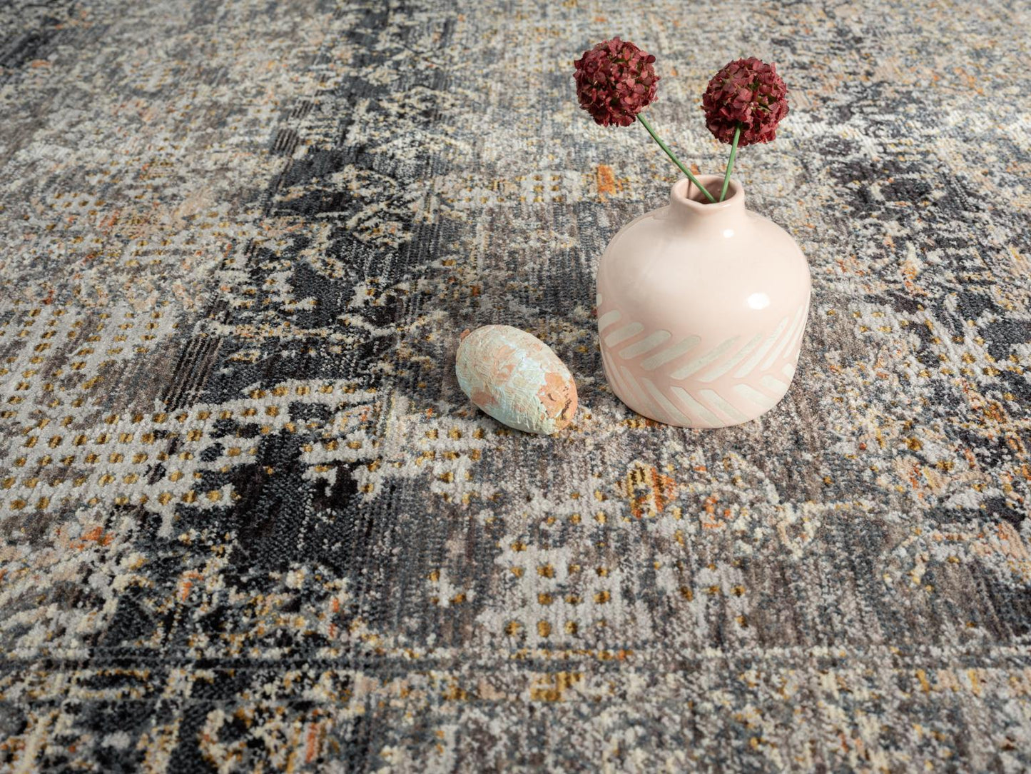 AMELIA RUG COLLECTION (AM03) (Charcoal/Blue)