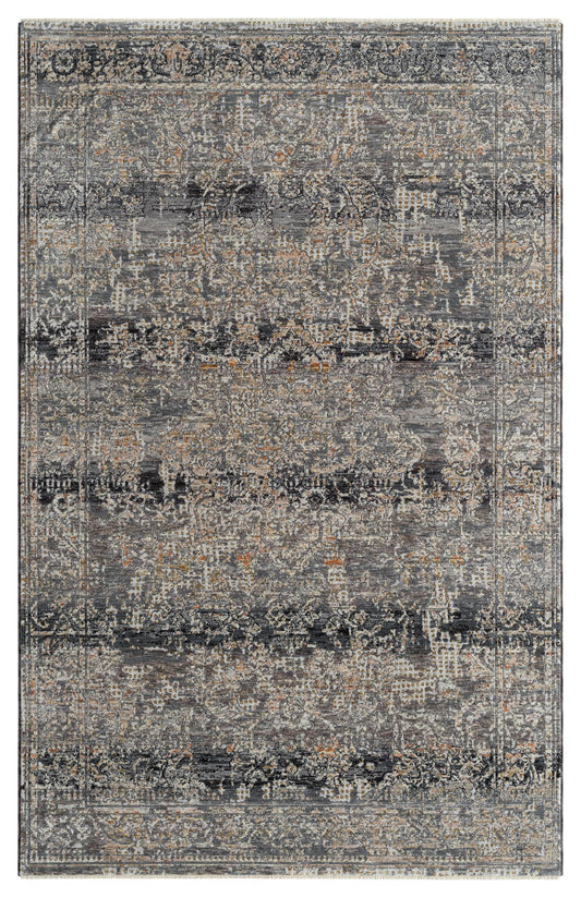 AMELIA RUG COLLECTION (AM03) (Charcoal/Blue)