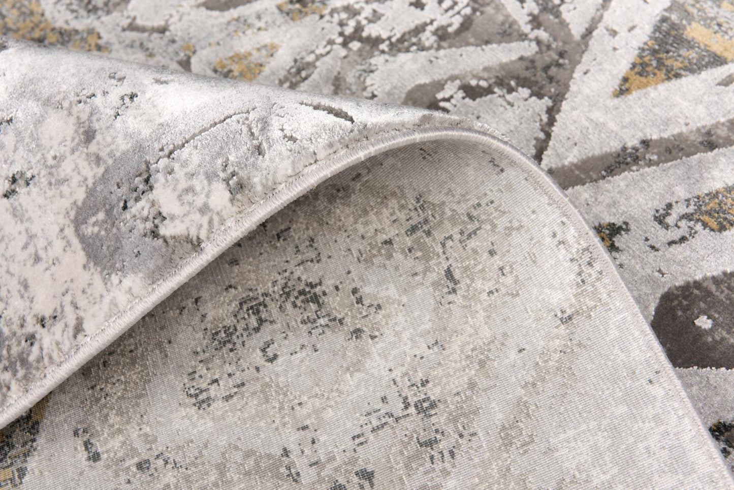 ANDROS RUG COLLECTION (AD03) (Gray Gold & White)