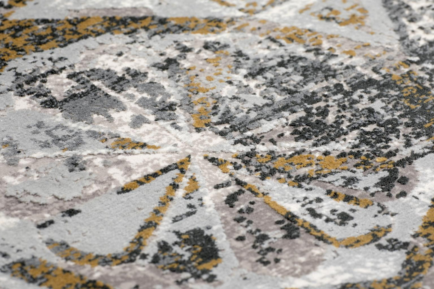 ANDROS RUG COLLECTION (AD03) (Gray Gold & White)
