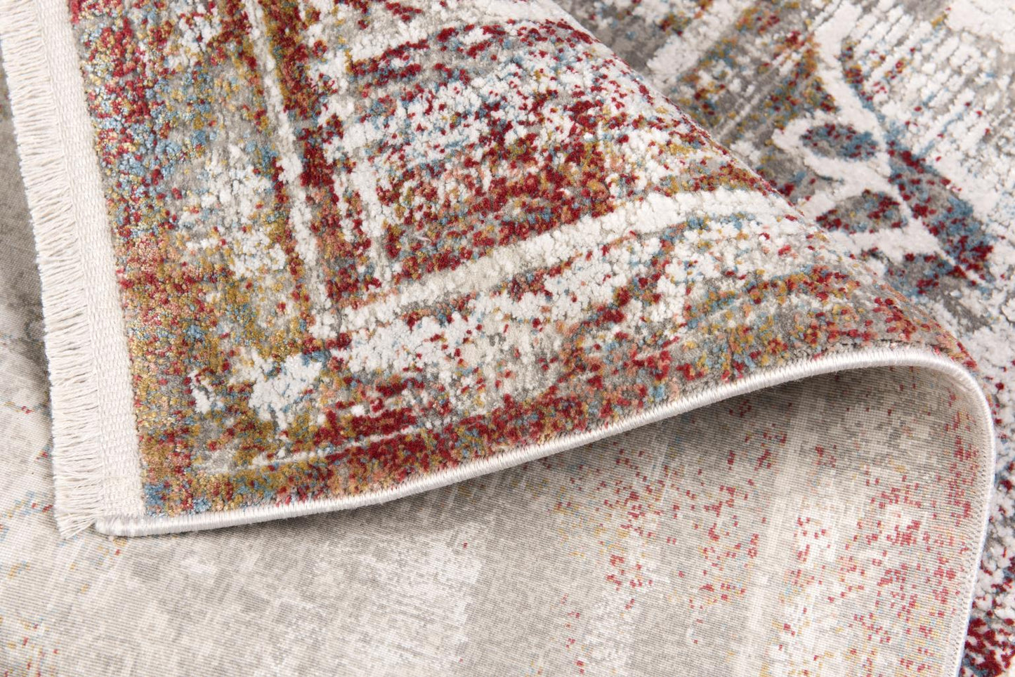 ANDROS RUG COLLECTION (AD05) (Grey or Red/Multi)