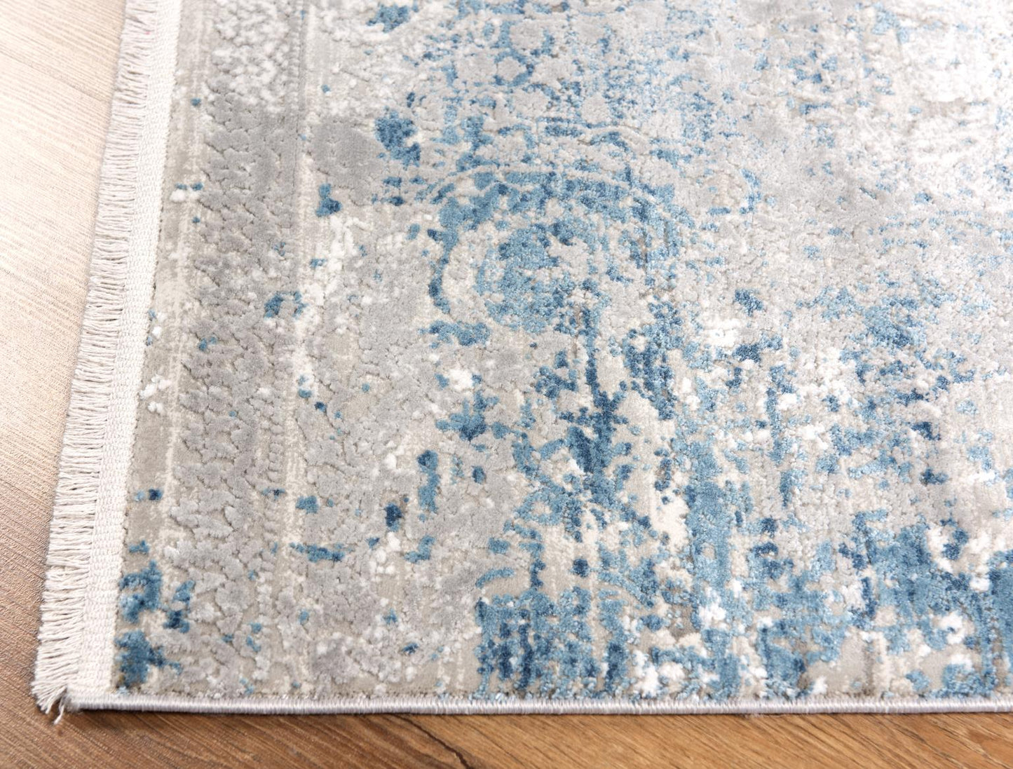 ANDROS RUG COLLECTION (AD06)(blue brown cream & white)