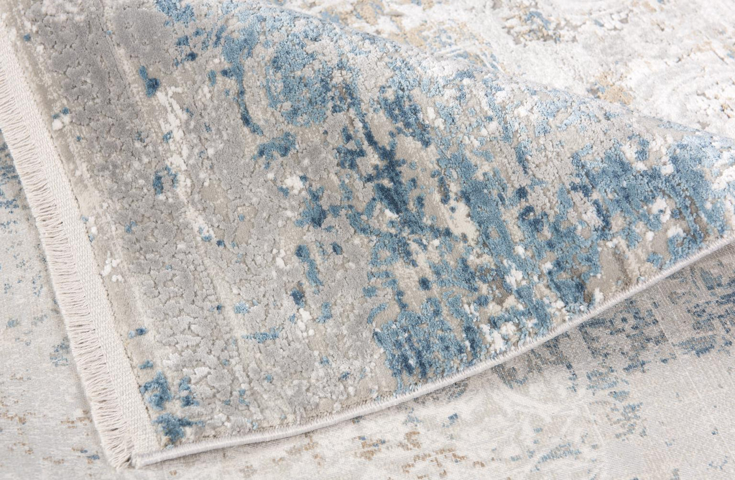 ANDROS RUG COLLECTION (AD06)(blue brown cream & white)