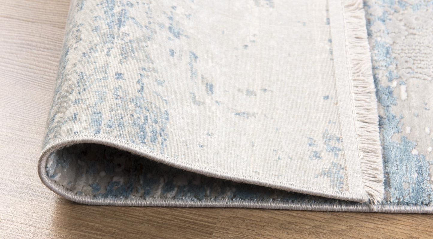 ANDROS RUG COLLECTION (AD06)(blue brown cream & white)