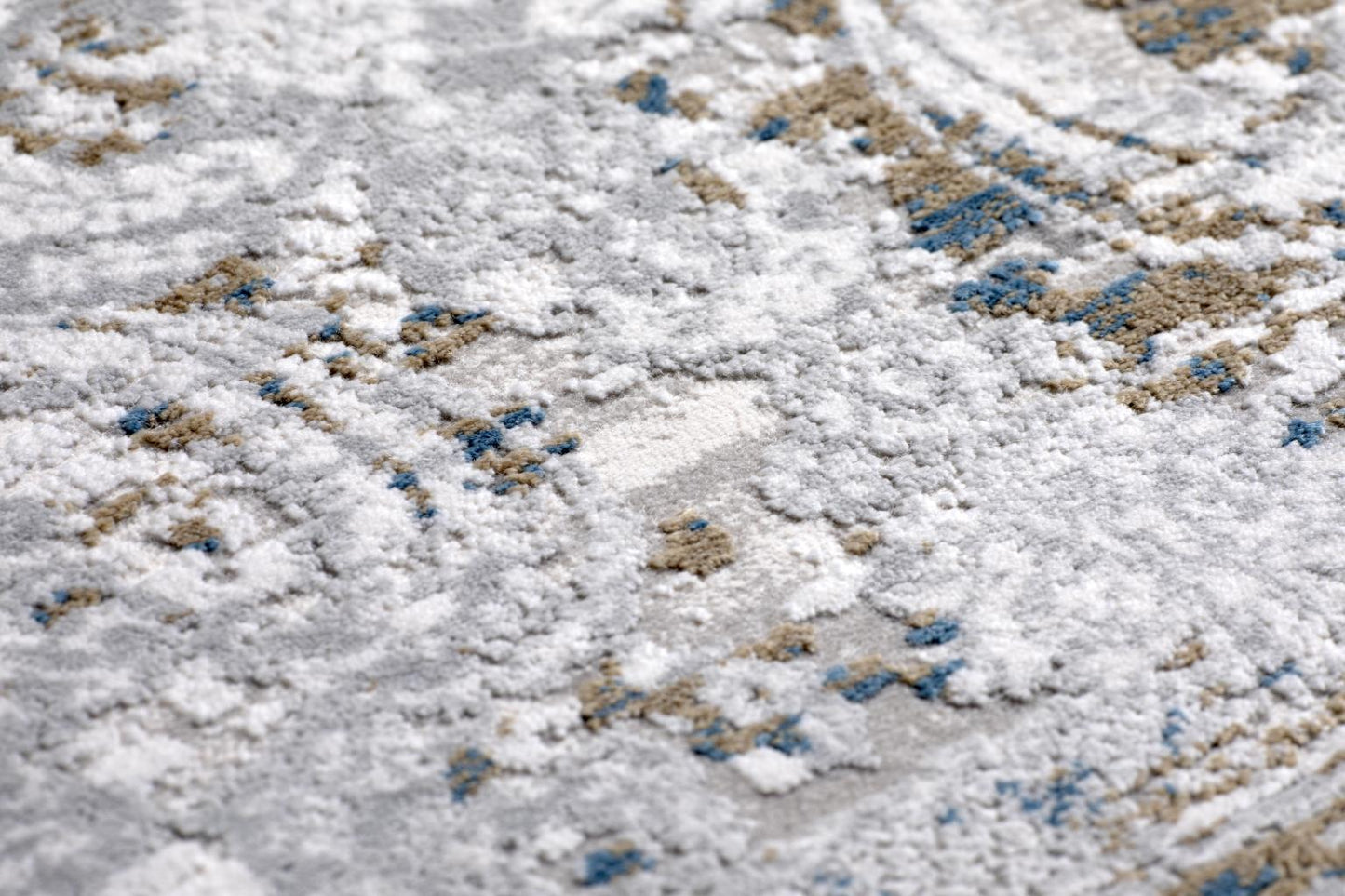 ANDROS RUG COLLECTION (AD06)(blue brown cream & white)