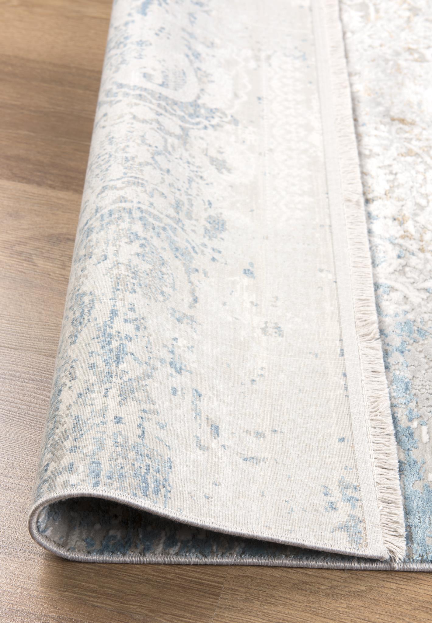 ANDROS RUG COLLECTION (AD06)(blue brown cream & white)