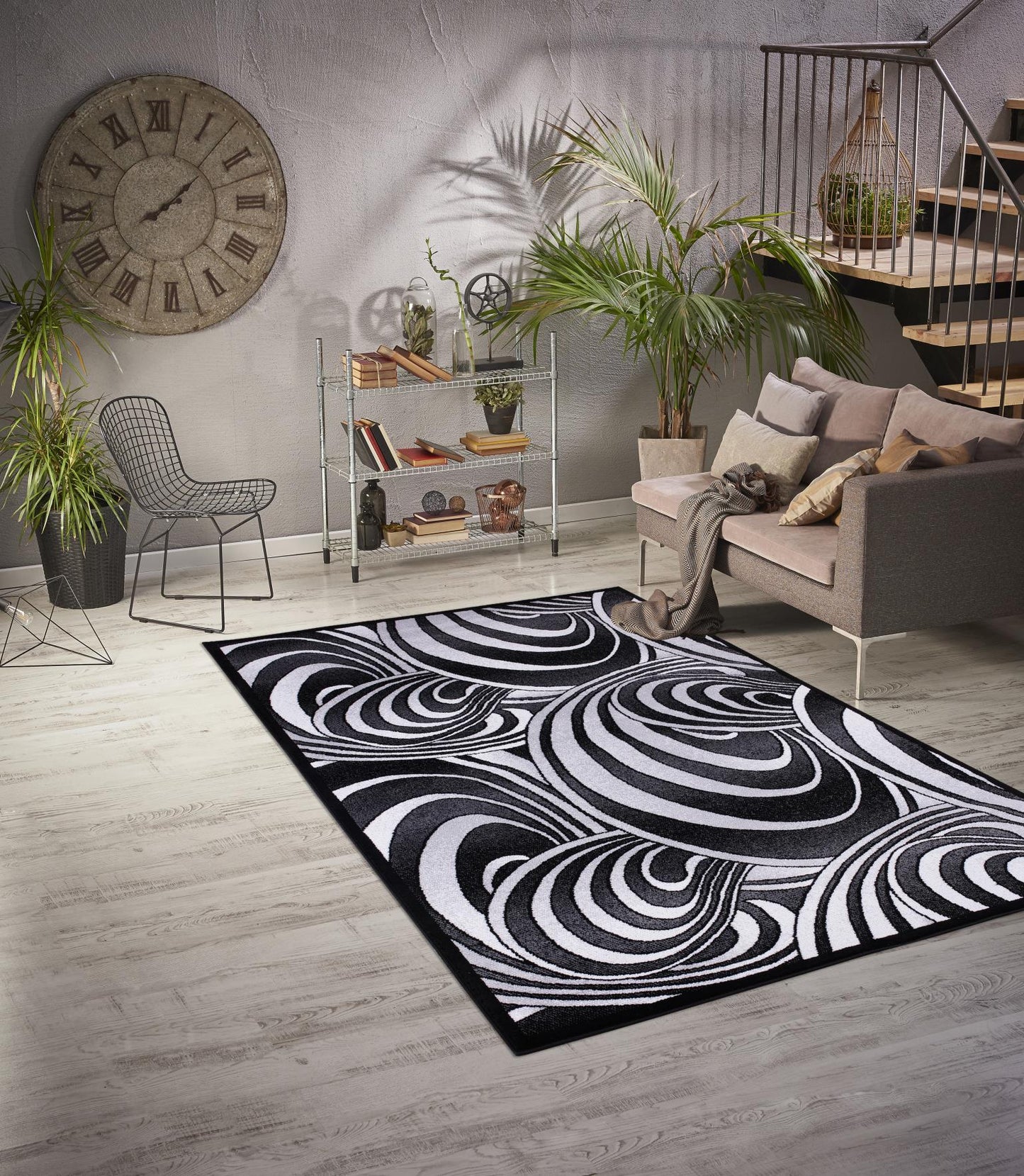 ANATOLIA RUG COLLECTION (AH02) (black and white)