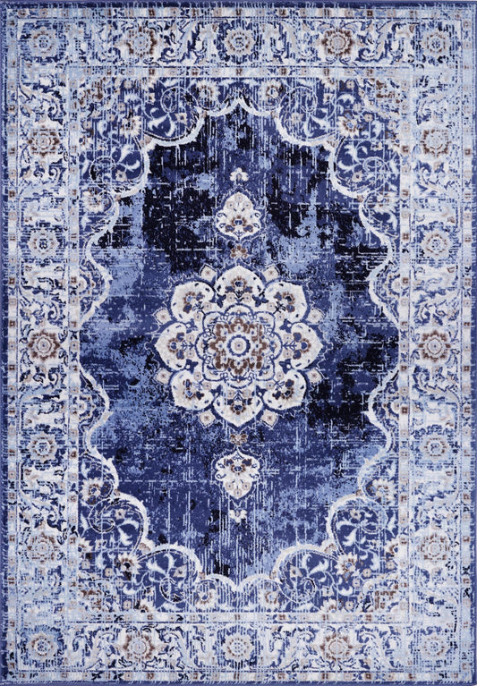 ANATOLIA RUG COLLECTION (AH04) (Blue and beige)