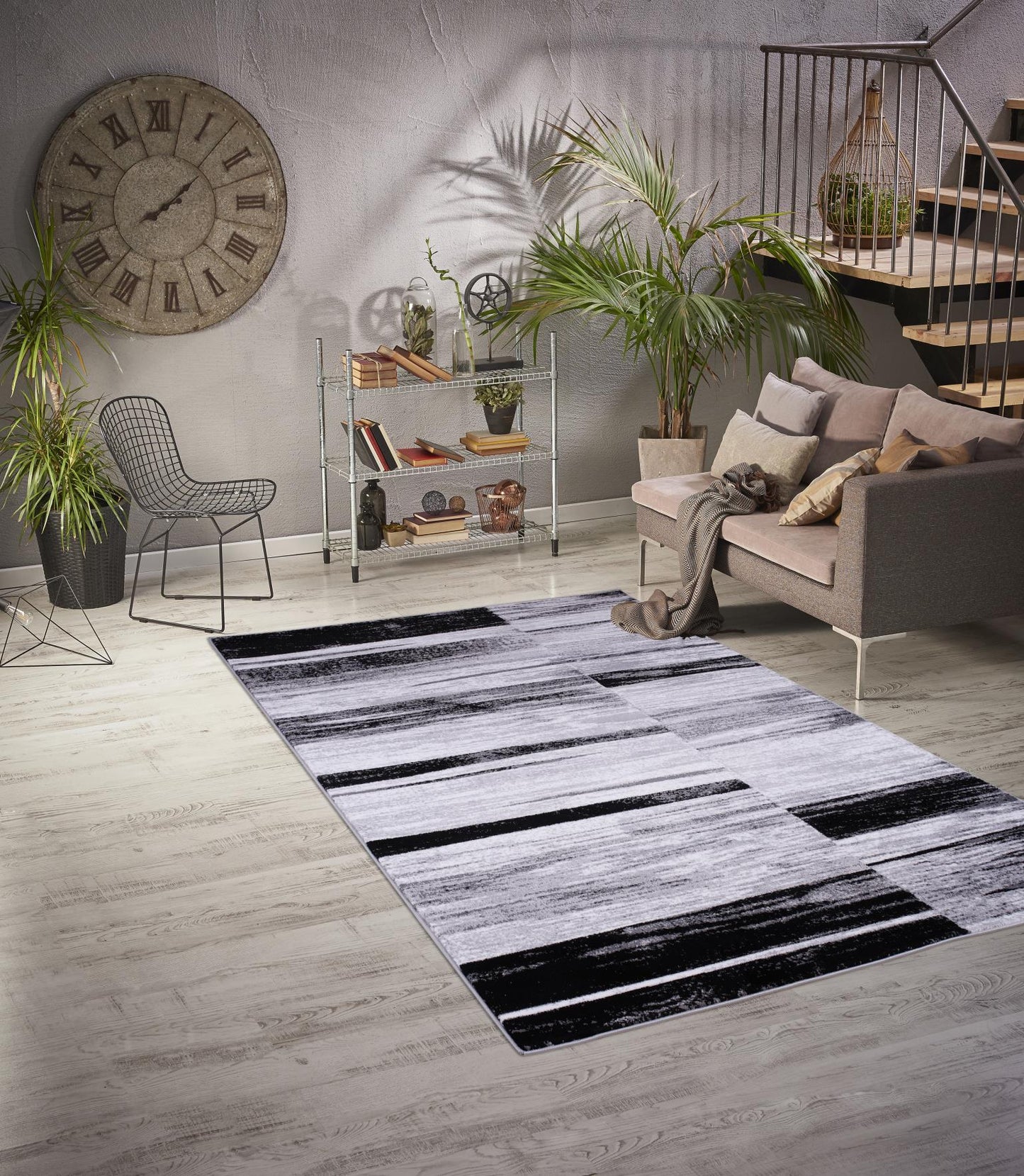 ANATOLIA RUG COLLECTION (AH01) (Black & White)