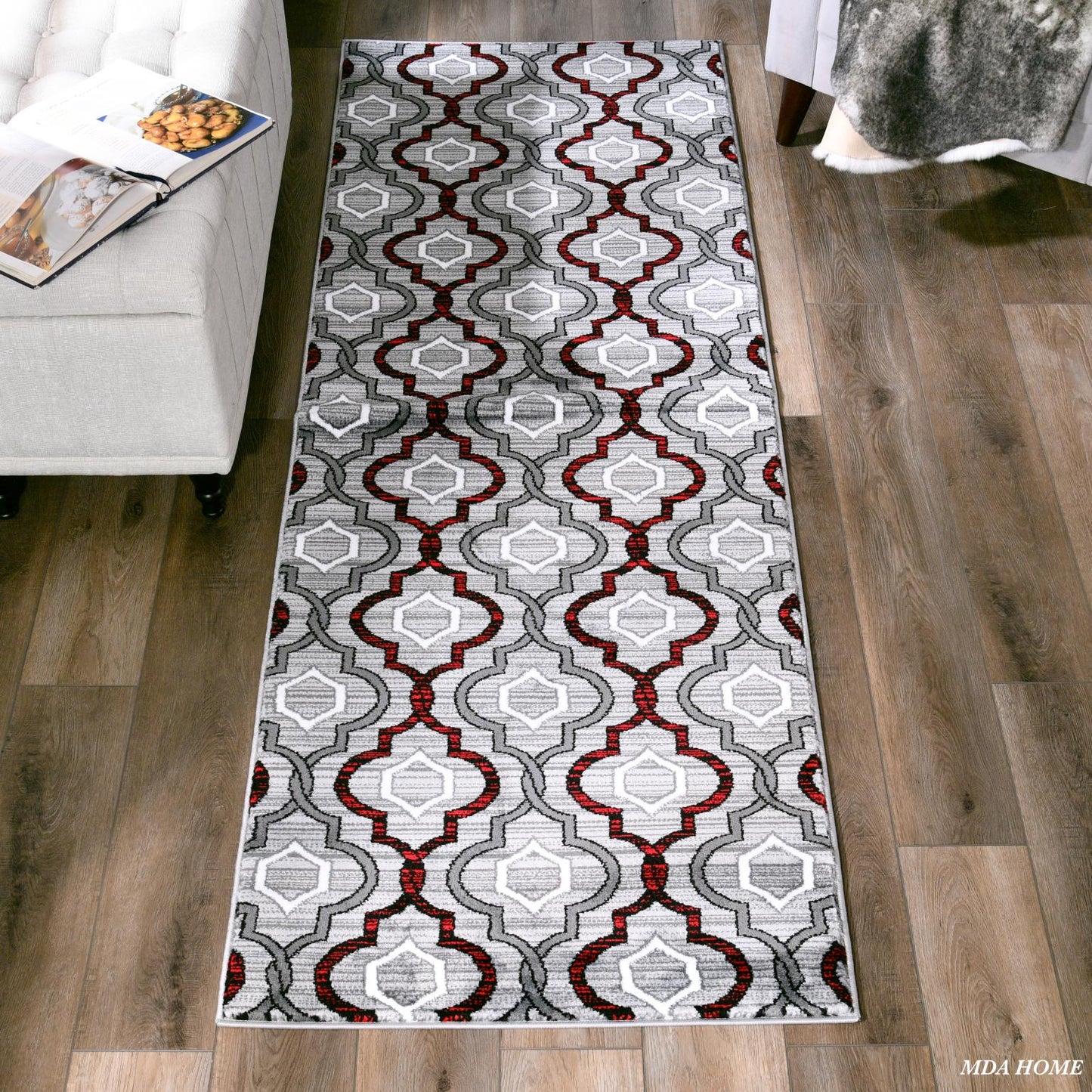ANATOLIA RUG COLLECTION (AH10) (Grey & Red)